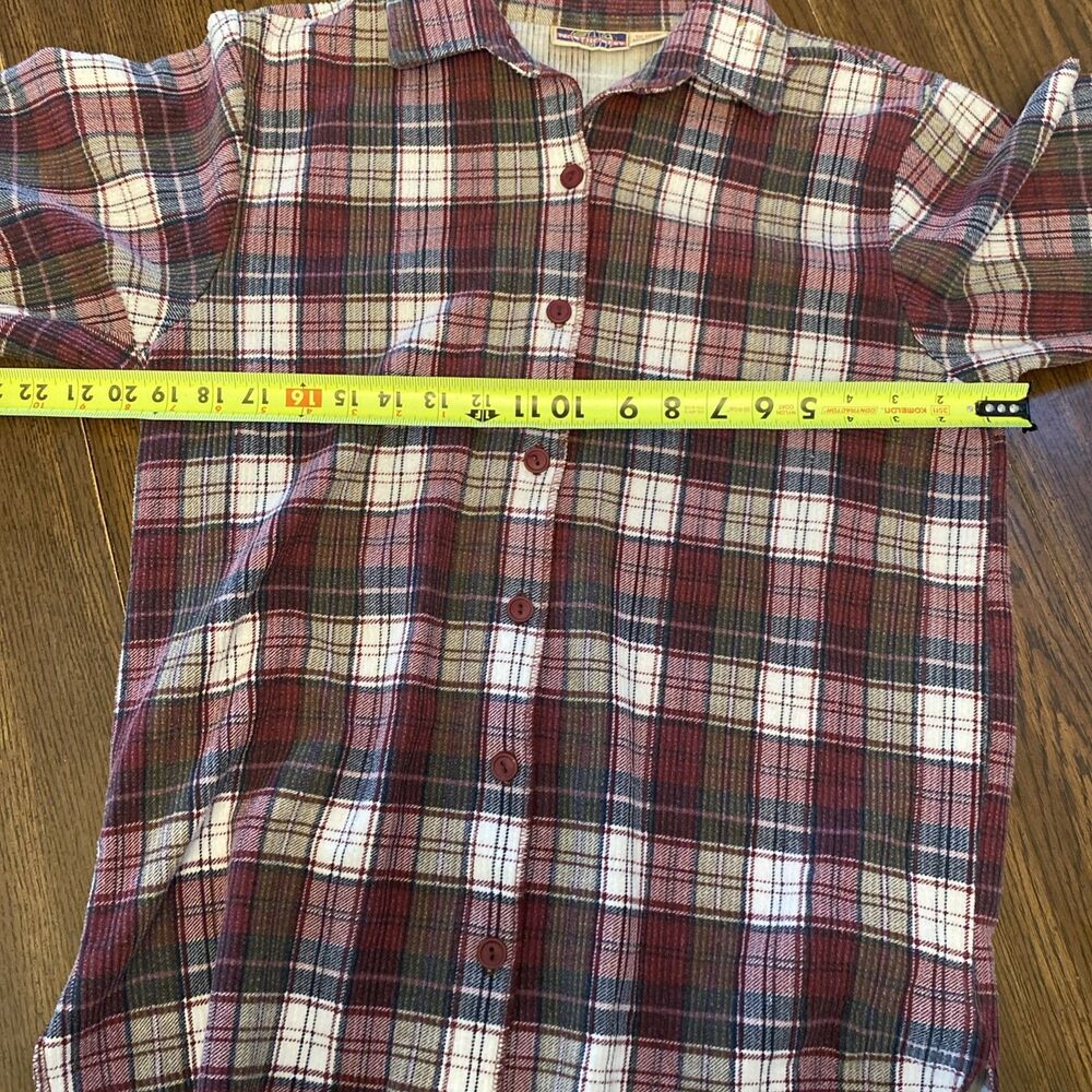 Northcrest Women’s Small Button Up Flannel Shirt Made In USA Vintage - Picture 9 of 10